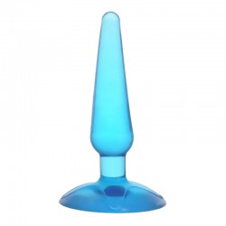 Dop Anal Alvin PVC, Albastru, 10 cm, Passion Labs