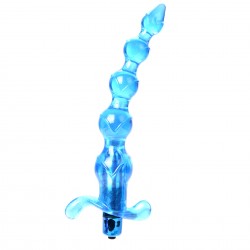 Bile Anale Pepper cu Vibratii Albastru 19 cm Guilty Toys
