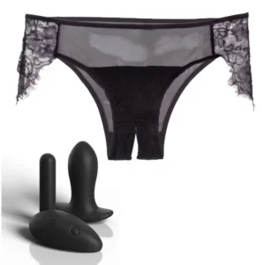 Kit Pipedream Hookup Princess Panty cu chiloți, dop anal, vibrator bullet și telecomandă