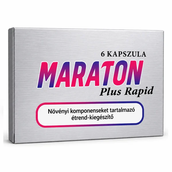 Capsule pentru potență bărbați Maraton Plus Rapid, 6 capsule, ambalaj