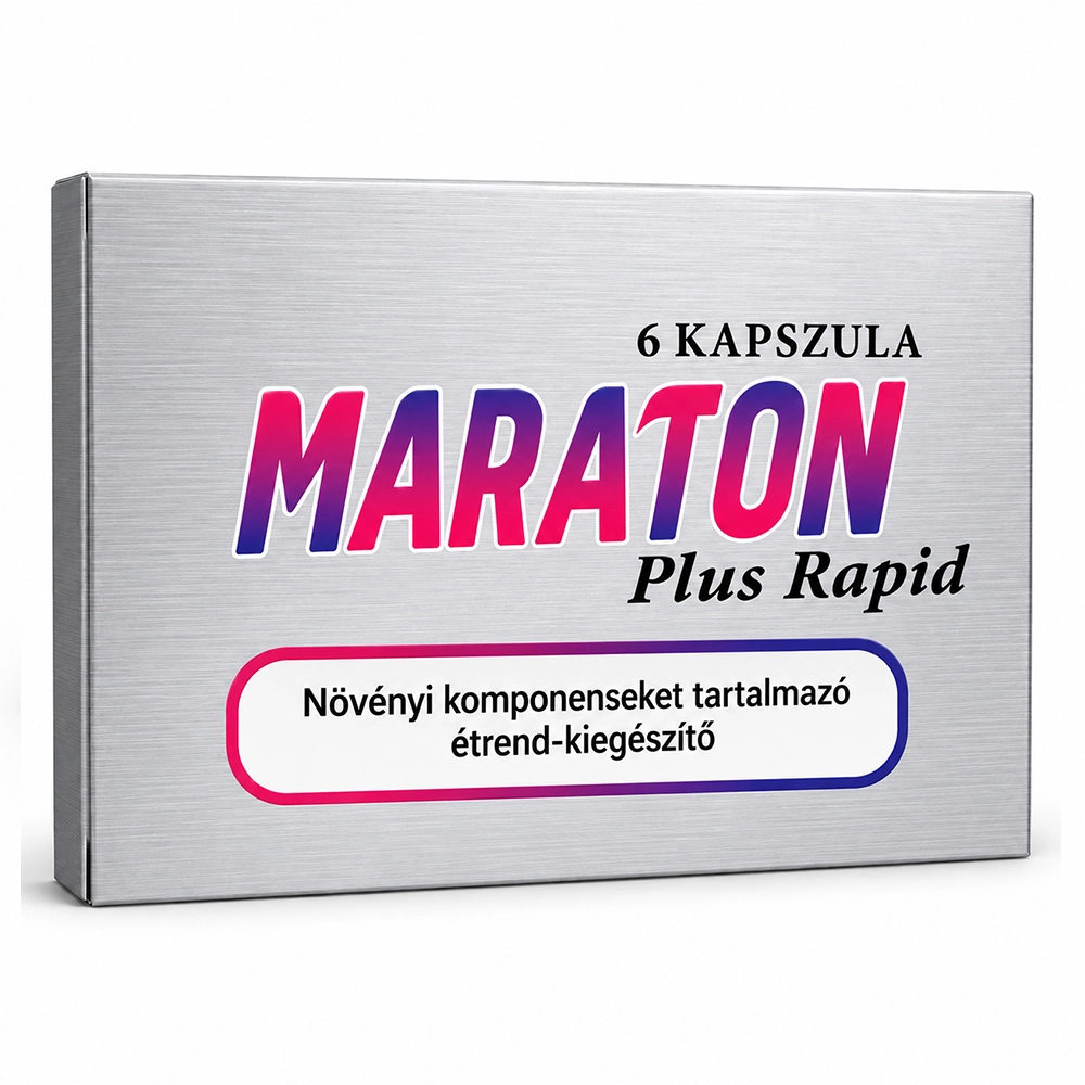 Capsule pentru potență bărbați Maraton Plus Rapid, 6 capsule, ambalaj