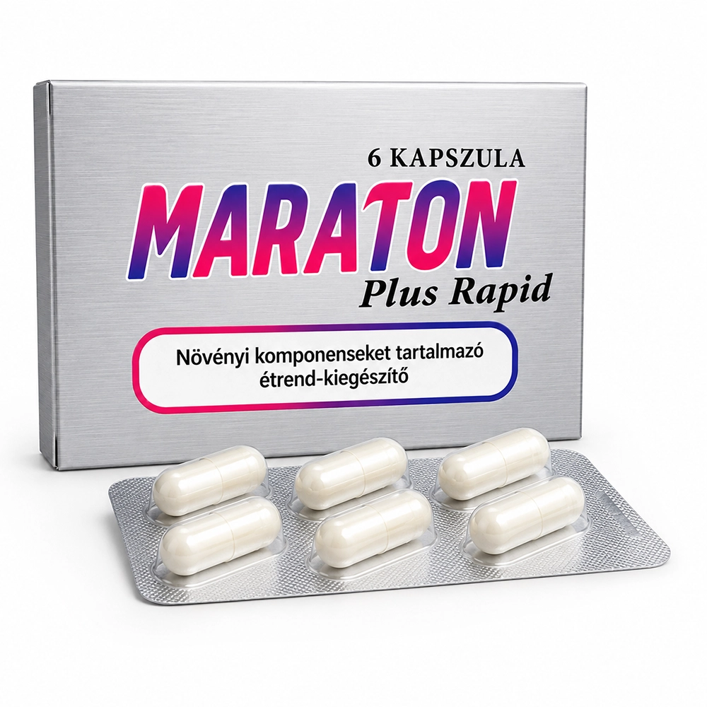 Capsule pentru potență bărbați Maraton Plus Rapid, 6 capsule