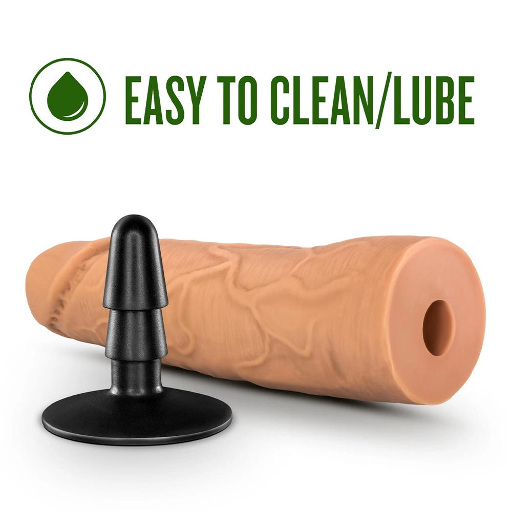 Dildo realist Blush Dynamite cu adaptor detașabil și ventuză