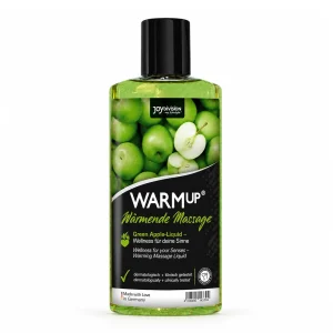 Lichid de masaj cu efect de încălzire JOYDIVISION WARMup Green Apple, 150 ml