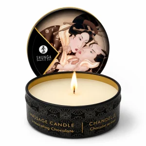 Lumânare de masaj Shunga cu aromă de ciocolată, 30 ml