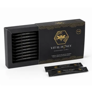 Miere afrodisiacă Vital Honey VIP cu 12 plicuri individuale
